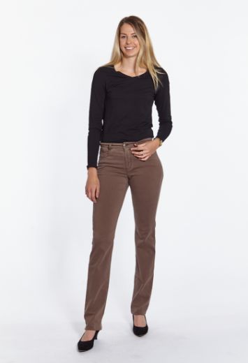 Picture of Tall Lena Trousers Straight Leg L38 Inch, muscat taupe