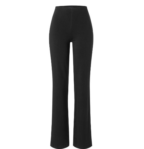 Picture of Tall Flare Ladies Slip-On Trousers L34 & L36 Inch, black