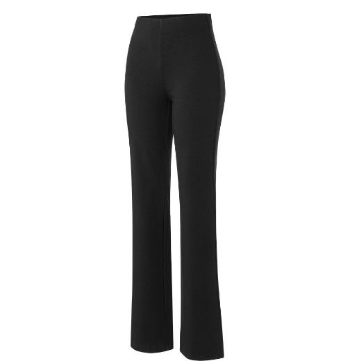 Picture of Tall Flare Ladies Slip-On Trousers L34 & L36 Inch, black