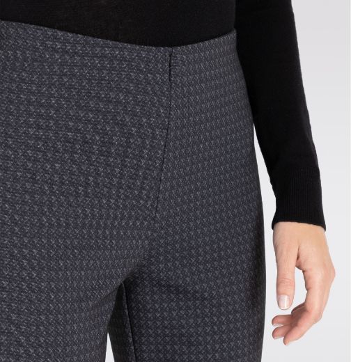 Bild von Tall Damenhose Flare Jersey L36 Inch, black grey patterned