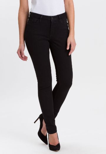 Image de Tall Femmes Jeans Alan Skinny Fit Longueur 34 & 36 Pouces, noir