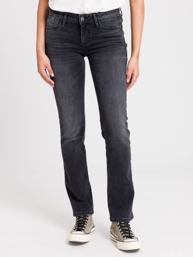 Image de Tall Jeans Femme Rose Straight Fit L36 pouce, noir usé