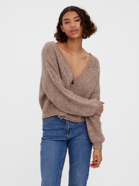 Agrandir l'image de Vero Moda Tall Cardigan Femme, beige silver mink Image de Vero Moda Tall Cardigan Femme, beige silver mink