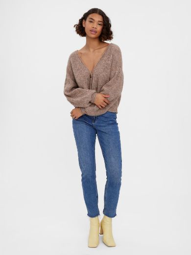 Image de Vero Moda Tall Cardigan Femme, beige silver mink