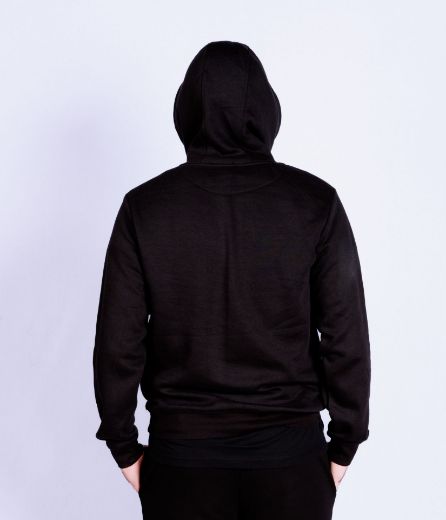 Image de Tall Homme Sweat Capuche Coton Bio, noir