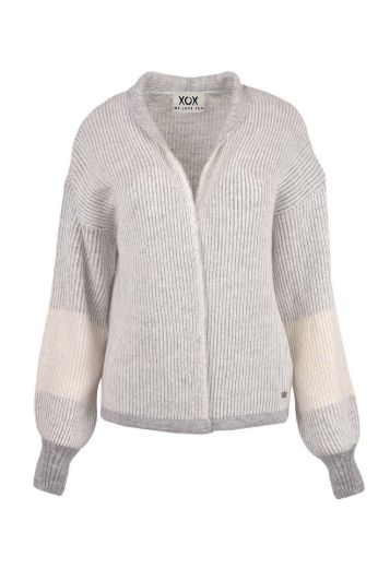 Image de Tall Cardigan Femme Ouvert Col V