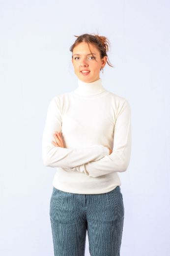 Picture of Tall Fine Knit Ladies Turtleneck Jumper