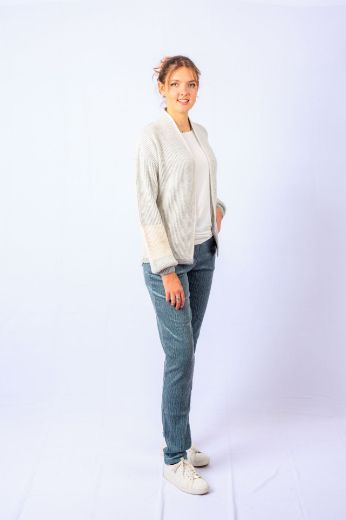 Image de Tall Cardigan Femme Ouvert Col V