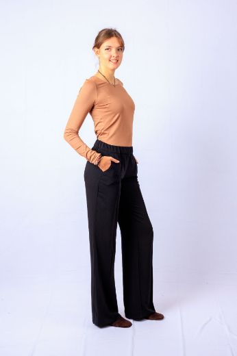 Image de Tall Pantalon Enfiler Marlene Longueur 38 Inch, noir