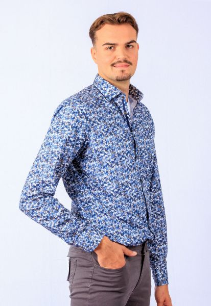 Show details for Tall Shirt Modern Fit Extra Long Sleeve 72 cm, blue patterned Picture of Tall Shirt Modern Fit Extra Long Sleeve 72 cm, blue patterned