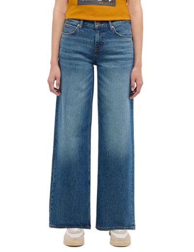 Image de Tall Jeans Femme Medley Jambe Large Longueur L36 Inch, bleu moyen lavé