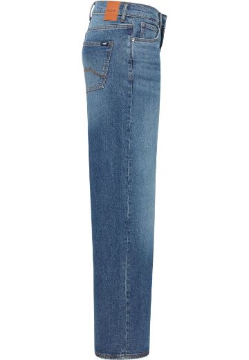 Picture of Tall Ladies Jeans Medley Wide Leg L36 Inch, mid blue washed