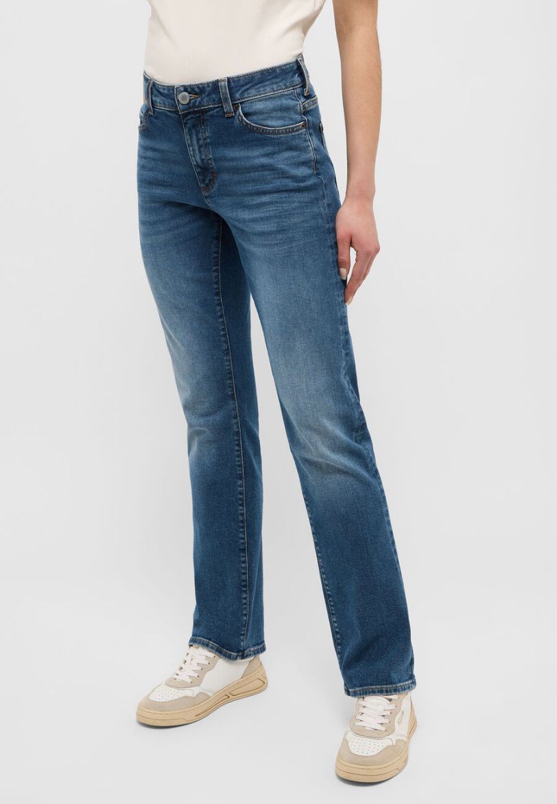 Image de Tall Jeans Femme Crosby Relaxed Straight Longueur L34 & L36 & L38 Pouce, denim blue