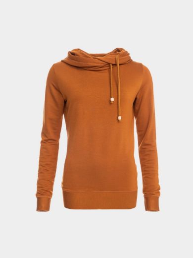 Image de Sweat à capuche Jondra en bamboo, orange foncé