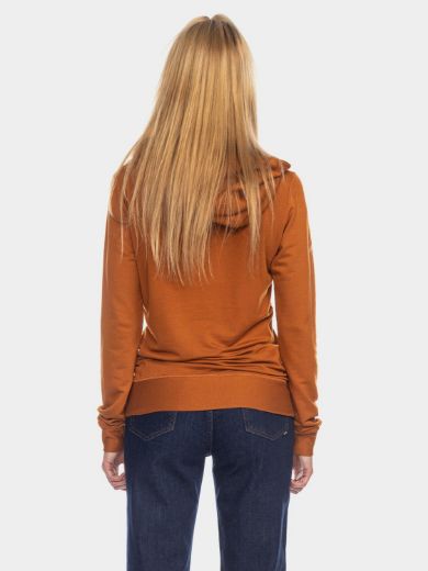 Image de Sweat à capuche Jondra en bamboo, orange foncé