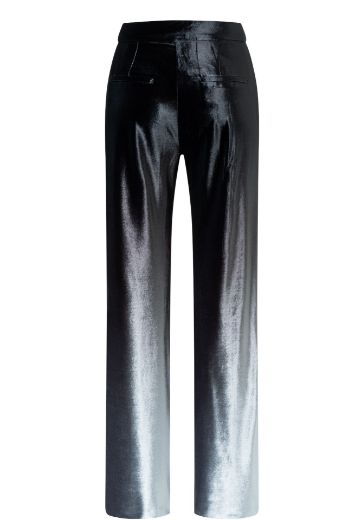 Picture of Tall Ladies Chiara Velvet Luxury Wide Trousers L36 Inch, black fume gradient