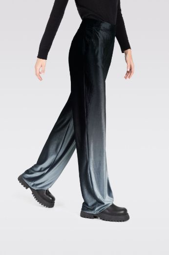 Picture of Tall Ladies Chiara Velvet Luxury Wide Trousers L36 Inch, black fume gradient