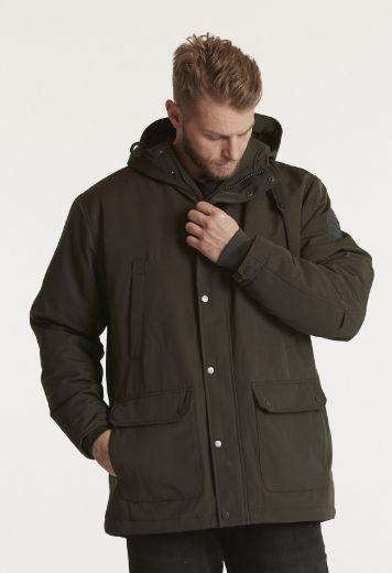 Bild von Winterparka mit Kapuze, black olive