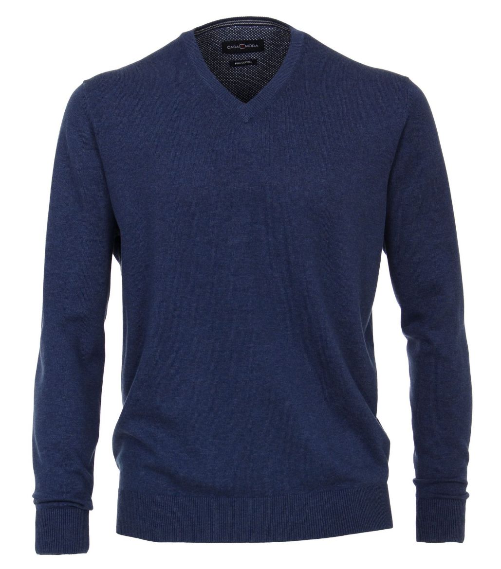 Bild von Tall Herren Feinstrickpullover V-Ausschnitt