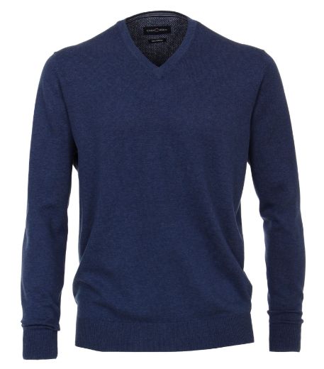 Bild von Tall Herren Feinstrickpullover V-Ausschnitt