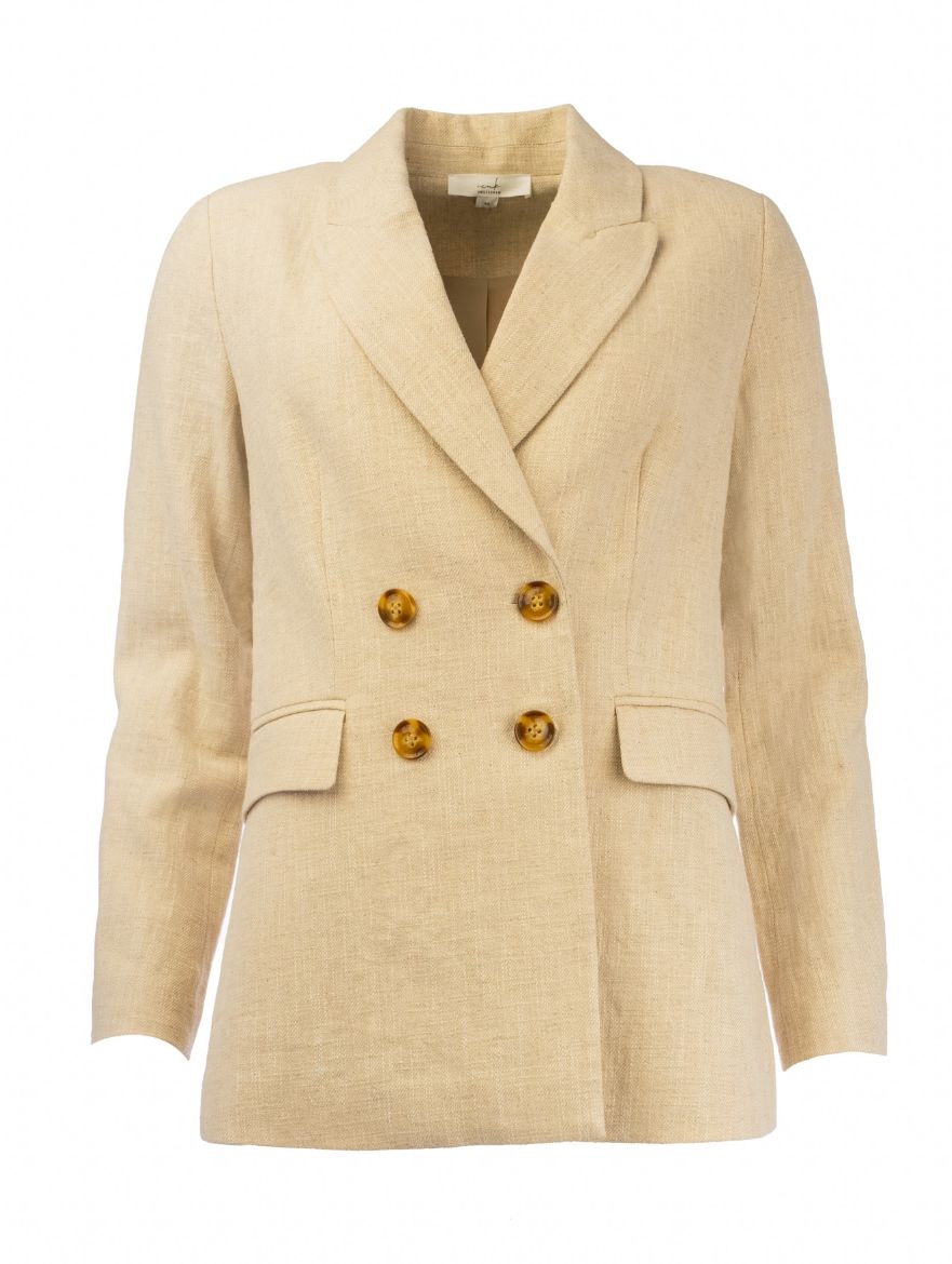 Bild von Tall Damen Blazer Ramie, beige