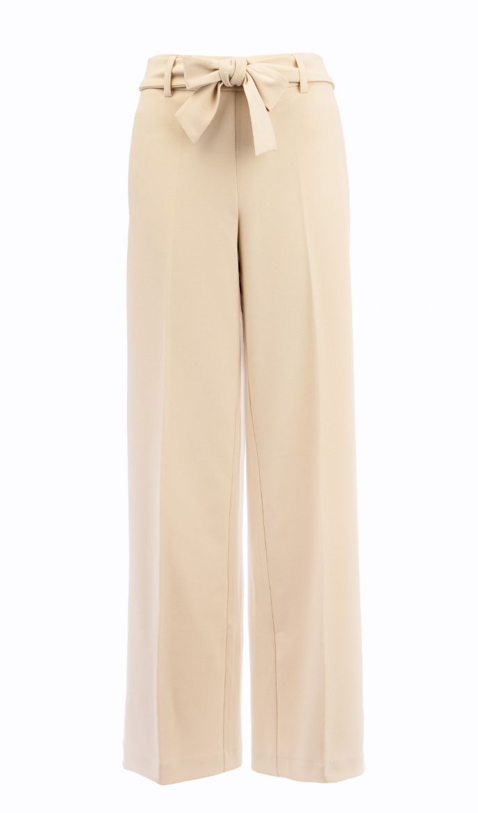 Image de Tall Femmes Pantalon Large Crêpe Longueur 37 Inch, moonbeam beige