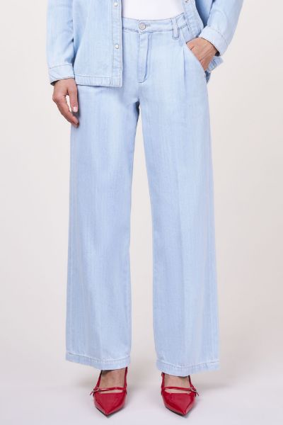 Agrandir l'image de Tall Dames Marlene Jeans Jambe Large Longueur 37 Inch, bleu clair Image de Tall Dames Marlene Jeans Jambe Large Longueur 37 Inch, bleu clair