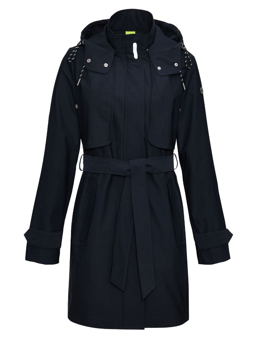 Picture of Tall Women Rain Trenchcoat Extra Long, navy blue
