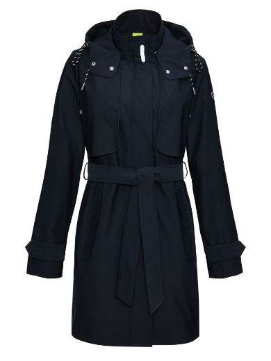 Picture of Tall Women Rain Trenchcoat Extra Long, navy blue