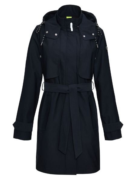 Agrandir l'image de Tall Femme Trench-coat Plui Extra Long, bleu marine Image de Tall Femme Trench-coat Plui Extra Long, bleu marine