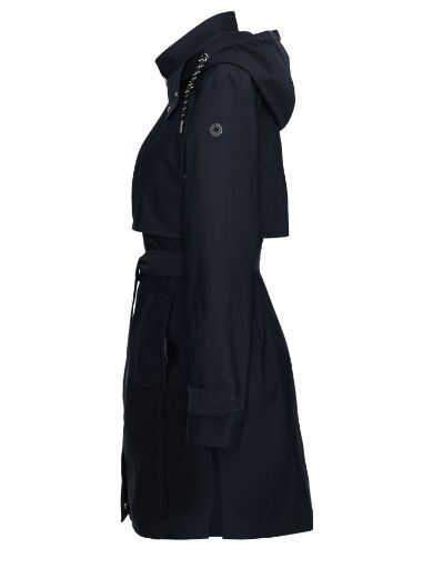 Picture of Tall Women Rain Trenchcoat Extra Long, navy blue