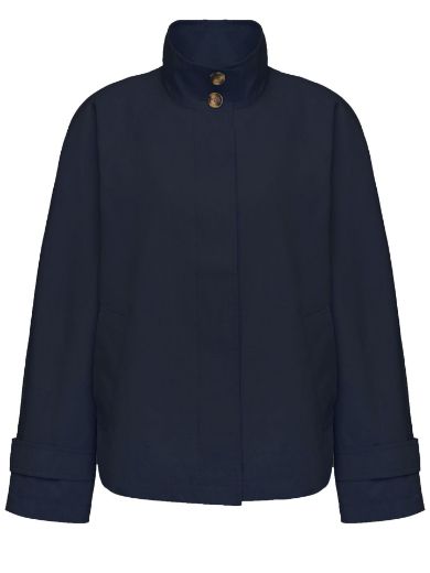 Picture of Tall Women Caban Raglan Short Jacket Cottonpeach in Long Size
