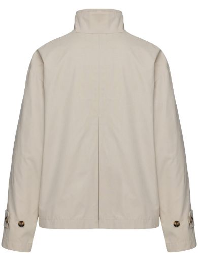 Picture of Tall Women Caban Raglan Short Jacket Cottonpeach in Long Size