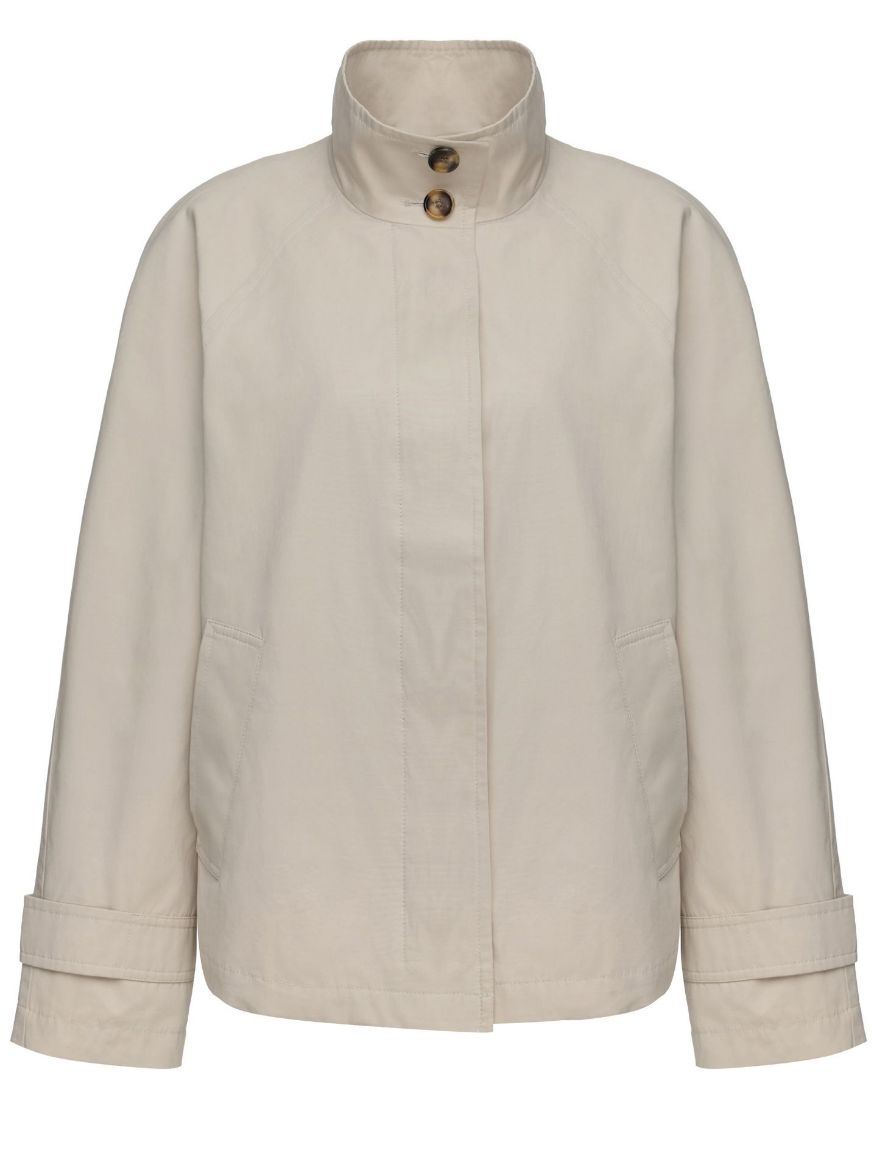 Picture of Tall Women Caban Raglan Short Jacket Cottonpeach in Long Size