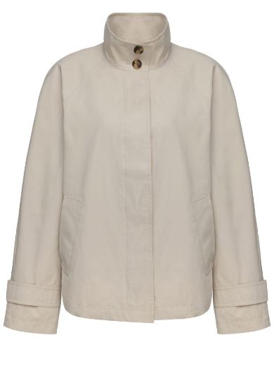 Picture of Tall Women Caban Raglan Short Jacket Cottonpeach in Long Size