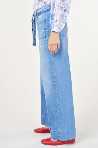 Picture of Tall Judy Wide Leg Women Jeans L37 Inch, tropical blue