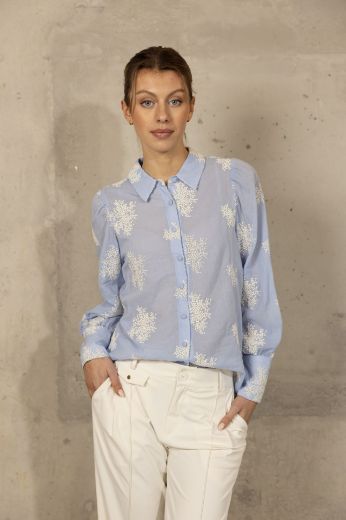 Picture of Tall Blouse Cuffs Extra Long, sky blue