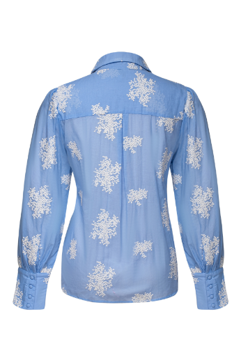 Picture of Tall Blouse Cuffs Extra Long, sky blue