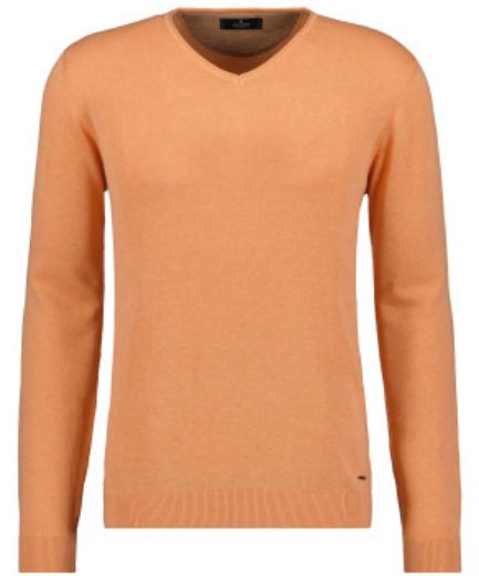Bild von Tall Herren Baumwoll Feinstrickpullover V-Ausschnitt