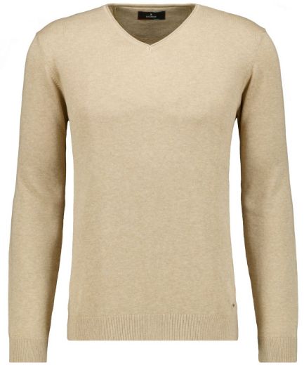 Bild von Tall Herren Baumwoll Feinstrickpullover V-Ausschnitt