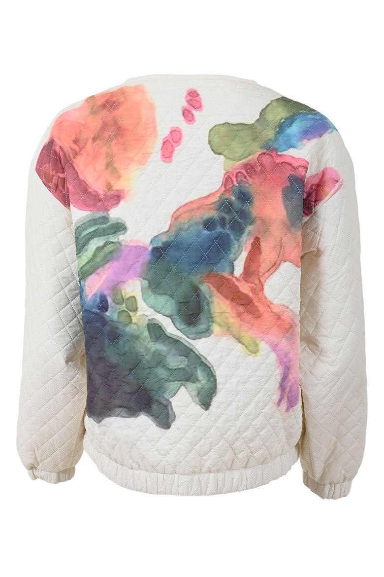 Bild von Tall Damenjacke mit Print Extra Lang, offwhite