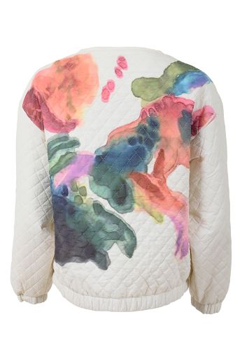 Bild von Tall Damenjacke mit Print Extra Lang, offwhite