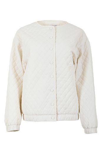 Bild von Tall Damenjacke mit Print Extra Lang, offwhite