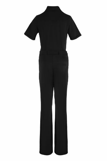 Bild von Tall Jumpsuit Travel Knöpfe Bindegürtel Extra Lang, black