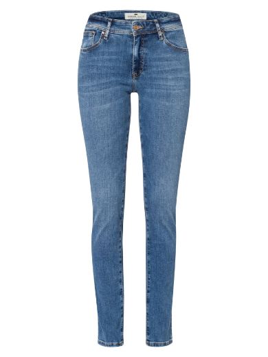 Image de Tall Jeans Femme Anya Slim Fit Longueur 34 & 36 pouce, bleu moyenne