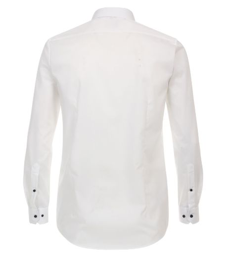 Bild von Tall Langarmhemd Body Fit Ärmel 72 cm, uni mit Ausputz