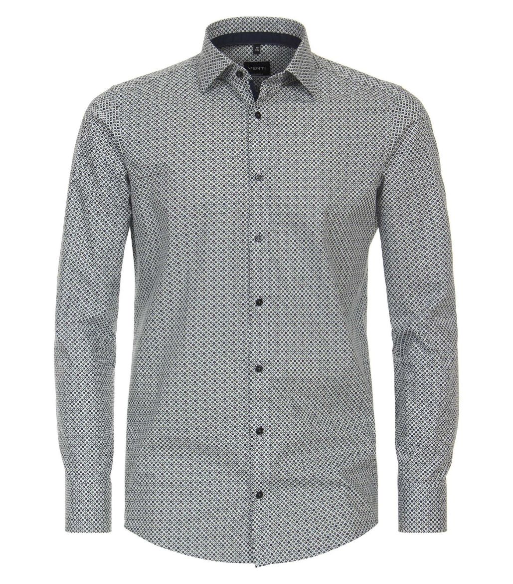 Bild von Tall Herrenhemd Modern Fit Ärmel 72 cm, diamond minimal print