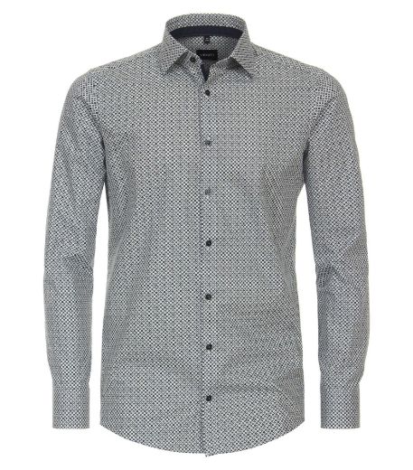 Bild von Tall Herrenhemd Modern Fit Ärmel 72 cm, diamond minimal print