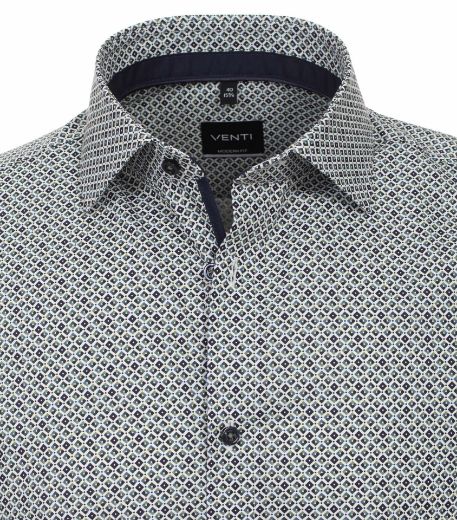 Bild von Tall Herrenhemd Modern Fit Ärmel 72 cm, diamond minimal print