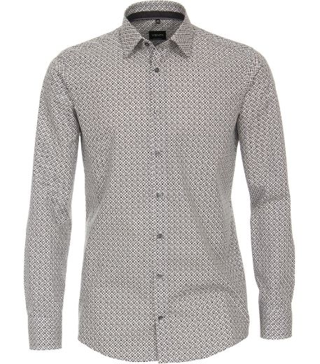 Bild von Tall Herrenhemd Modern Fit Ärmel 72 cm, diamond minimal print